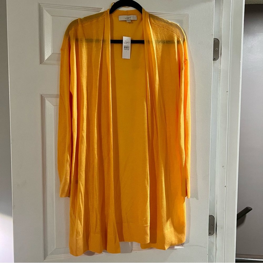 LOFT Vibrant Yellow Women's Cardigan